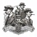 Peaky Blinders tattoo design idea