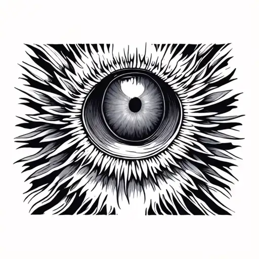 enlightenment located above eyebrow  tattoo design idea