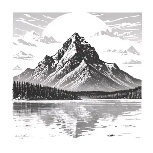 Grand Tetons tattoo design idea