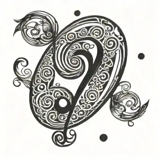 Bass Clef tattoo design idea