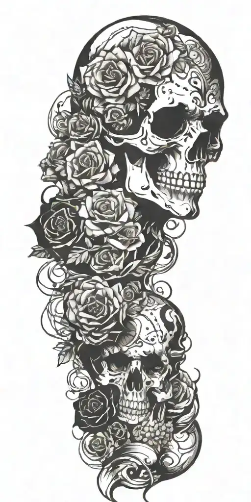 goth trash polka style tattoo tattoo design idea