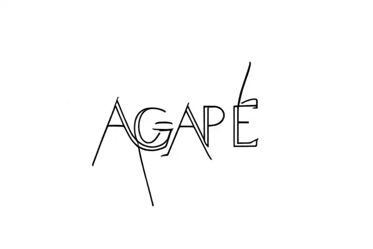 AGAPE tattoo design idea