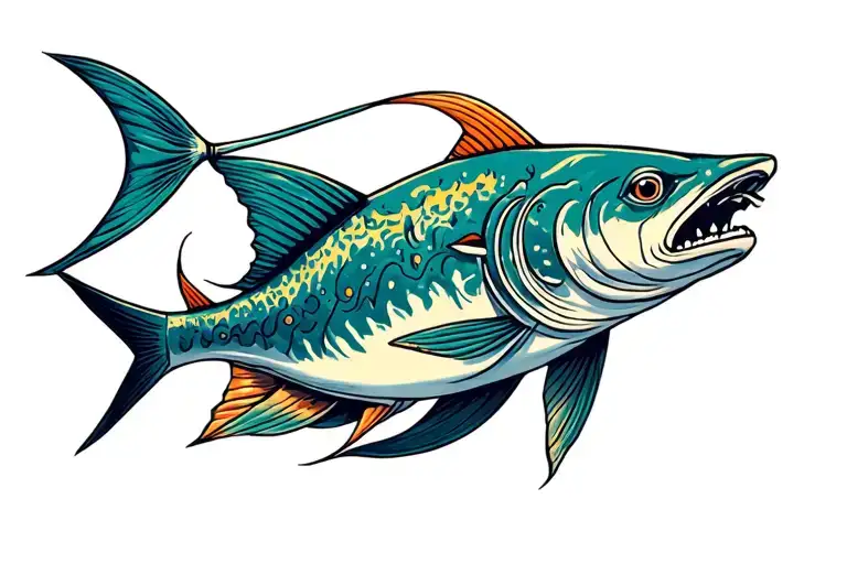 story of jonah and the big fish tattoo design idea