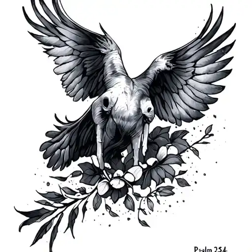 Psalm 23 4 tattoo design idea