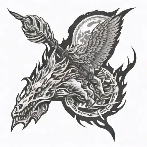 firefight wildfire  tattoo design idea