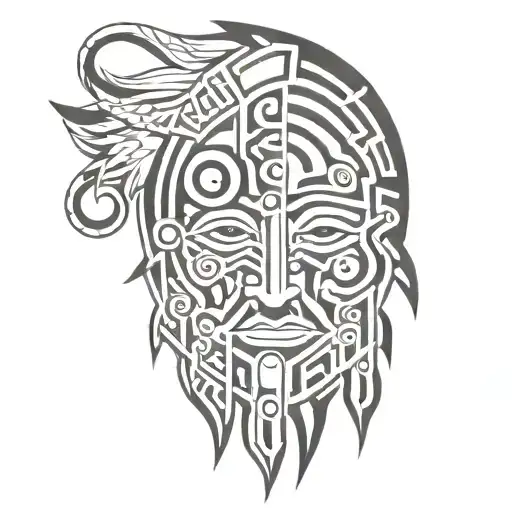 finnish shaman tattoo design idea