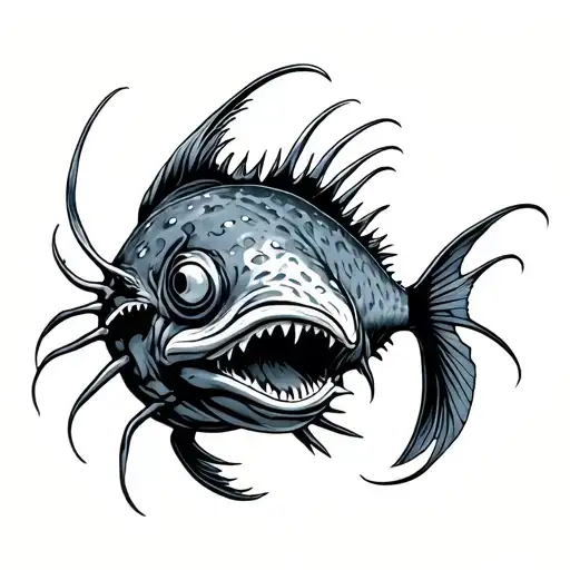 Angler Fish tattoo design idea