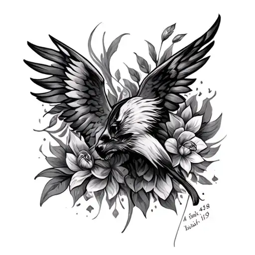 isaiah 43:18-19 tattoo design idea