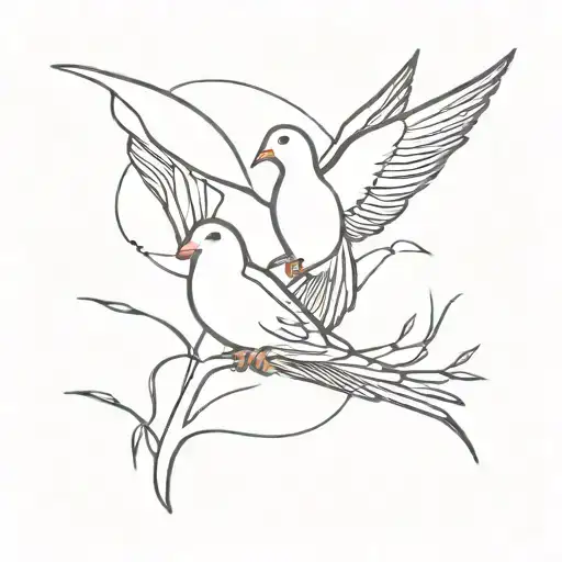 LongLiveChaudhri doves and prayers tattoo design idea