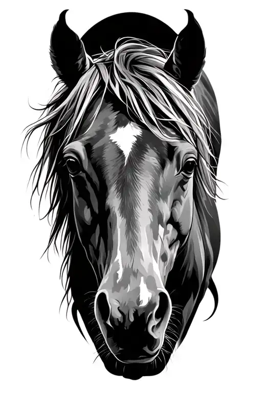 one good horse on a thousand hills he'll be riding for the brand tattoo design idea