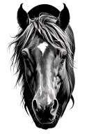 one good horse on a thousand hills he'll be riding for the brand tattoo design idea