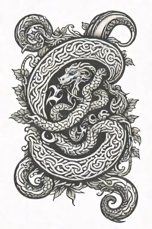 Asclepius;  Serpentarius, Ophiuchus tattoo design idea