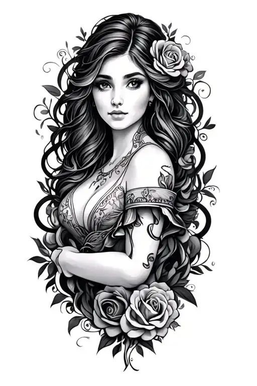 wife's name Nicole. daughters name Juliet. sons name Sean. all intertwined tattoo design idea