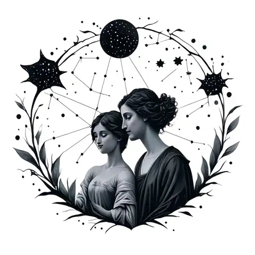 Family Constellation tattoo design idea