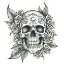 Amor Fati Memento Mori tattoo design idea