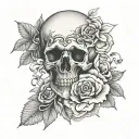 Amor Fati Memento Mori tattoo design idea