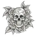 Amor Fati Memento Mori tattoo design idea