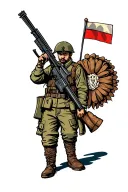 Russian soldier tattoo design idea