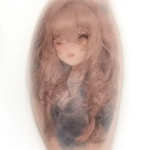 Anime waifu sleeve tattoo tattoo design idea