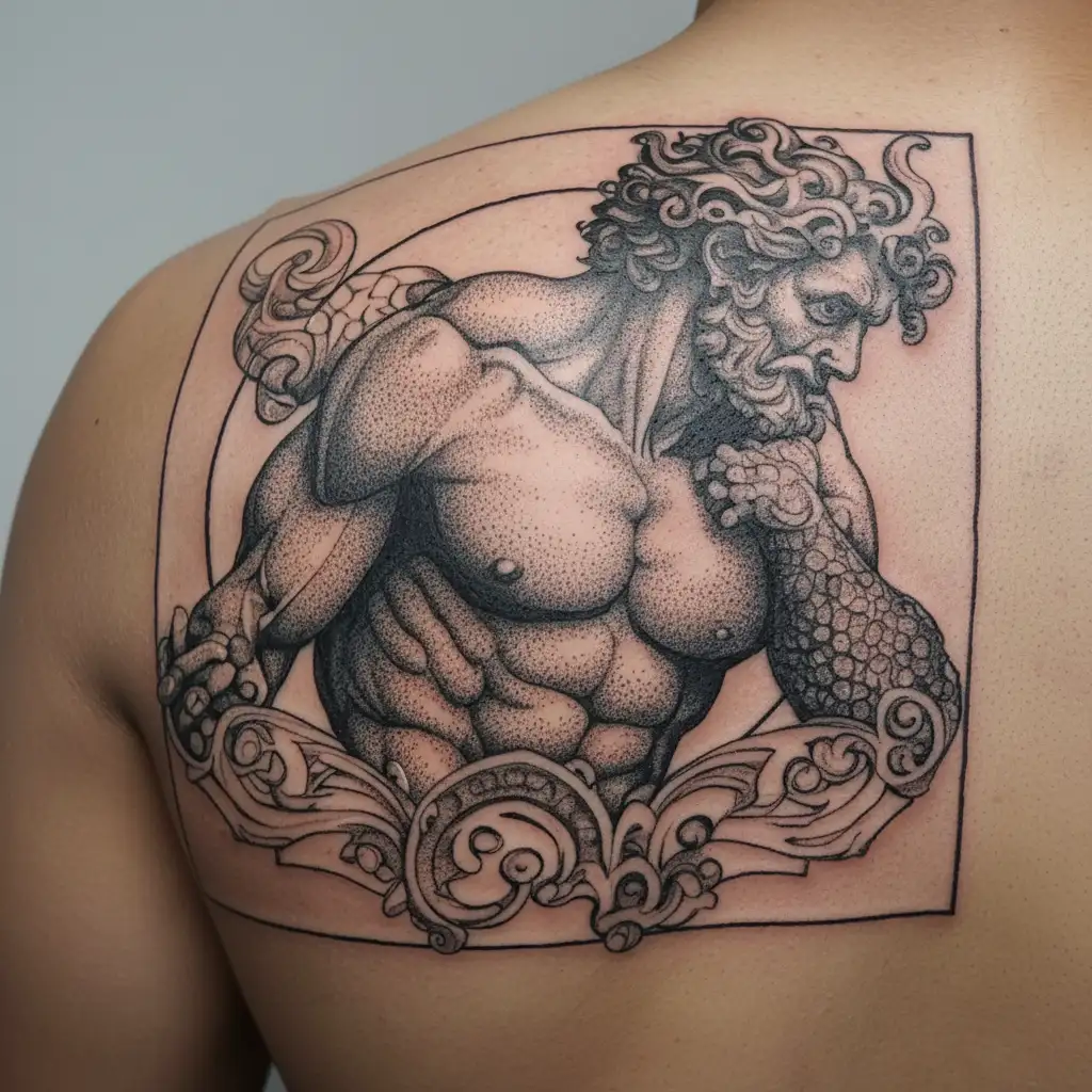atlas greek god tattoo design idea