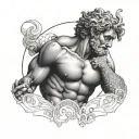 atlas greek god tattoo design idea