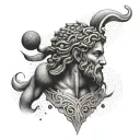 atlas greek god tattoo design idea