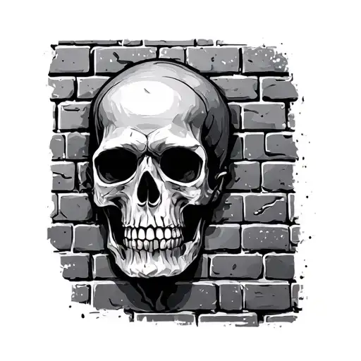 Brick tattoo design idea