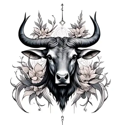 Taurus And Libra tattoo design idea