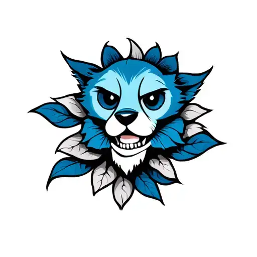 Bluey tattoo design idea