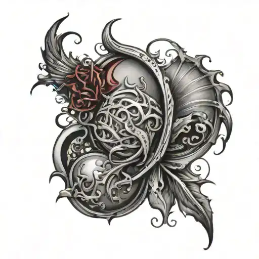 The blood of the covenant is thicker than the water of the womb  tattoo design idea