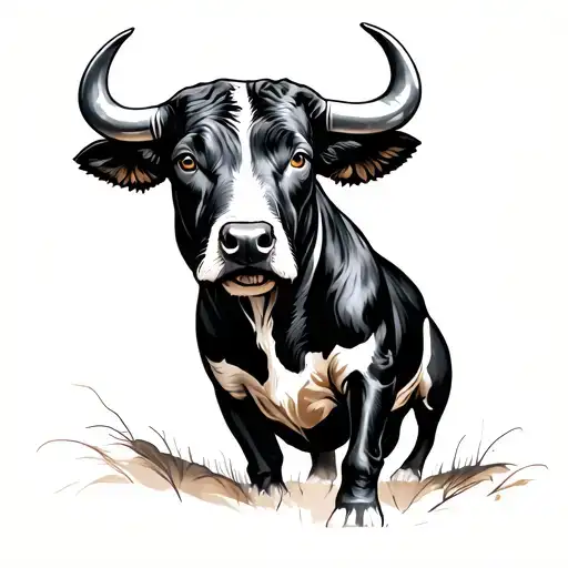 Spanish Bull tattoo design idea