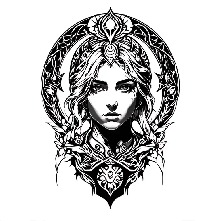 gemini, irish, video game tattoo design idea