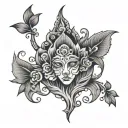Vagin tattoo design idea