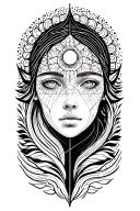 exploring the mind tattoo design idea