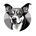 Memorial Dog tattoo design idea