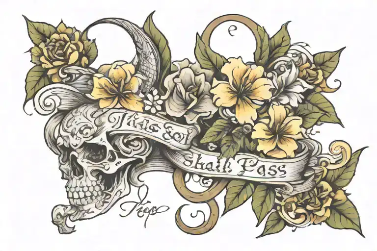 this too shall pass tattoo design idea