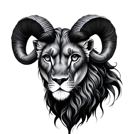 black Leo women, Aries baby girl tattoo design idea