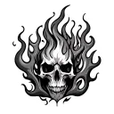 Frenzied Flame tattoo design idea