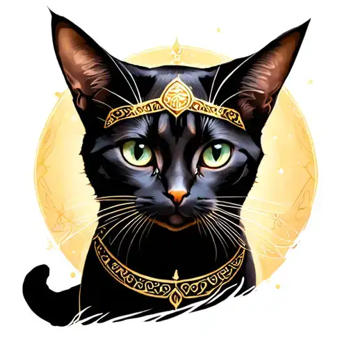 galadriel as a cat tattoo design idea