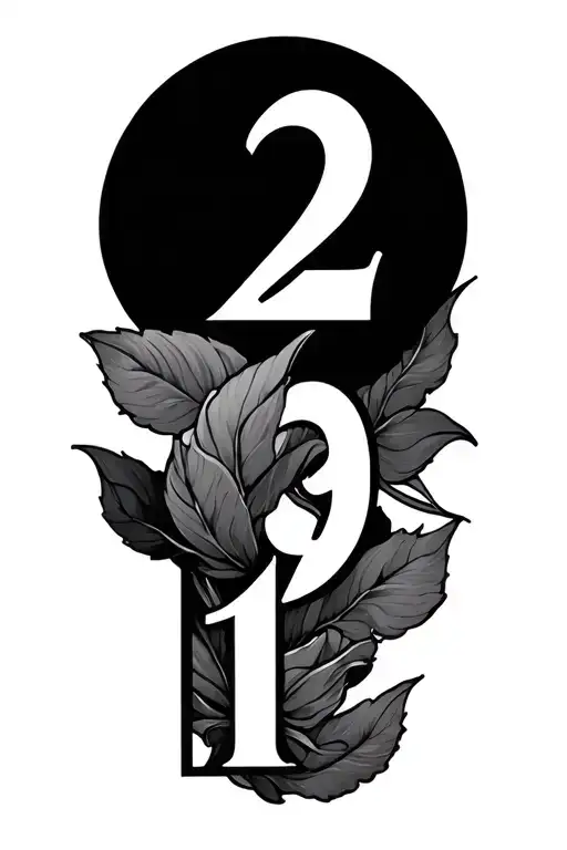 includes the numbers 2, 7, 9, 13, and 14 tattoo design idea
