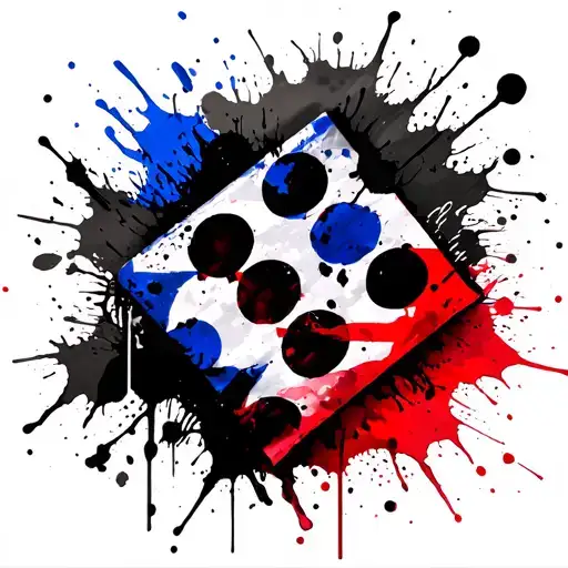 Bisexual flags colors tattoo design idea