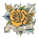 This too shall pass tattoo design idea