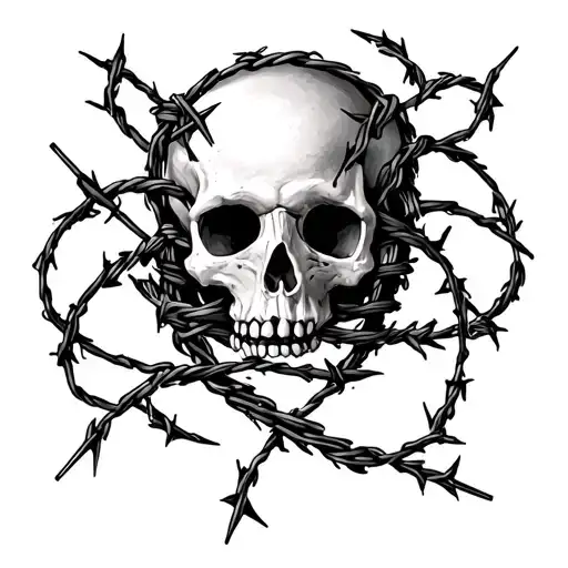 Collar bone tattoo twisted barbed wire and vines wrapped tattoo design idea