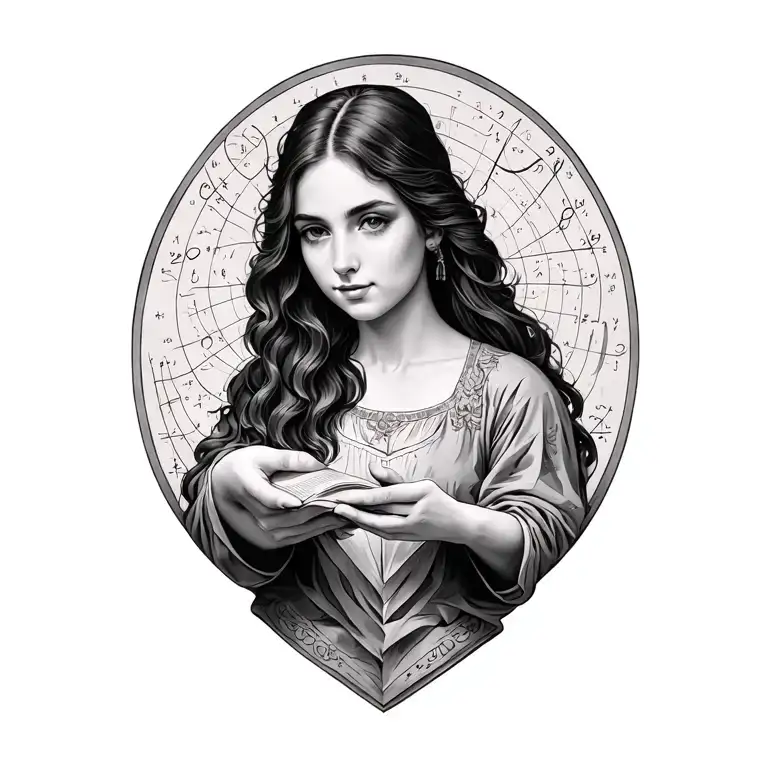 julia set (mathematics) with hands present, the whole thing must be done from the vertical length tattoo design idea