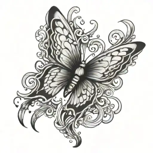 butterfly phoenix tattoo tattoo design idea