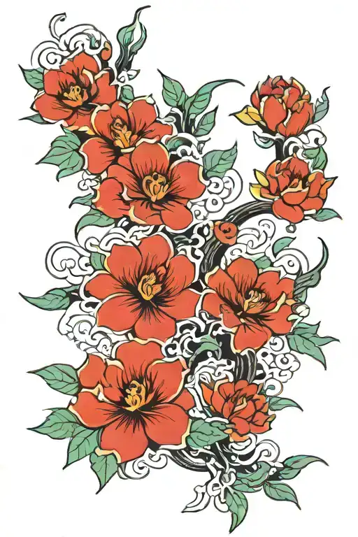jade gemstone tattoo design idea