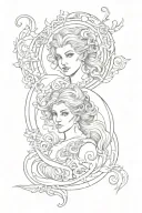Venus and Taurus tattoo design idea