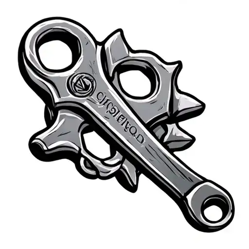 spanner tattoo design idea
