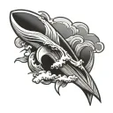 surf tattoo design idea