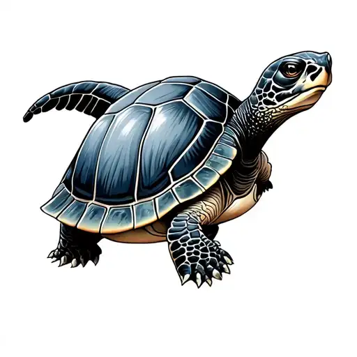 arm sleeve is navy shellback turtle tattoo design idea